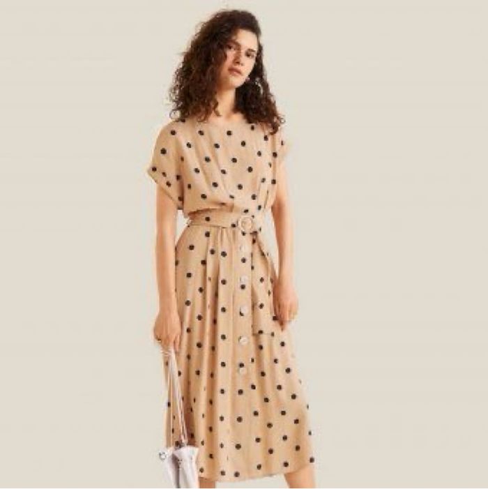 Robe longue à pois mango - photo numéro 2