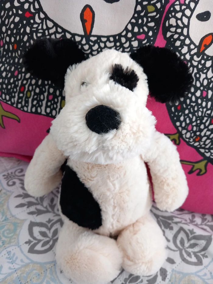 Peluche Chien Noir et Blanc Jellycat 30 cm - photo numéro 2