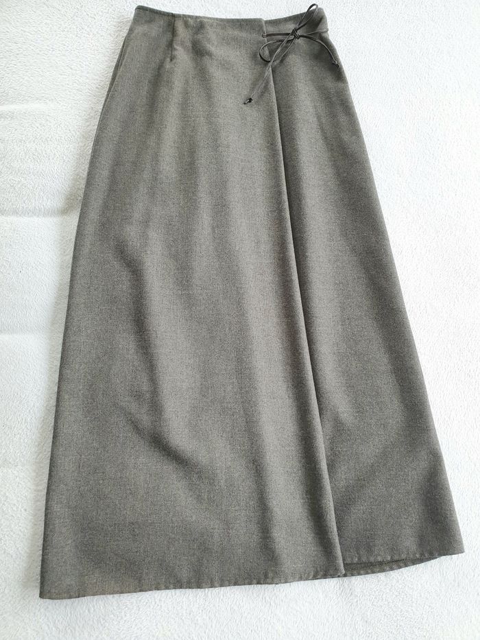 Jupe longue kakie 38 vintage