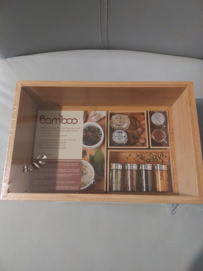 Lot boîtes bambou - photo numéro 3