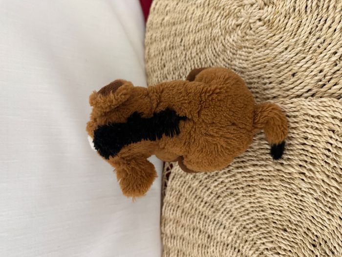 Doudou pantin ferme cheval marron HISTOIRE D'OURS - photo numéro 6