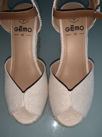 Espadrilles en fibre Naturel Torsadée Beige brillant - Taille 36