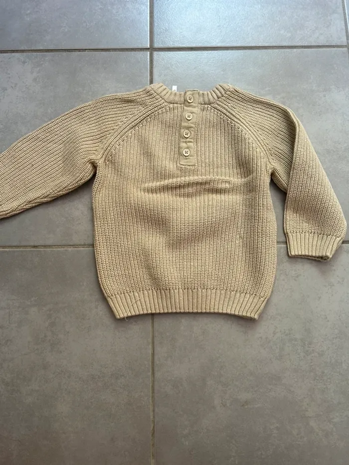 Pull beige orchestra taille 18 mois - photo numéro 2