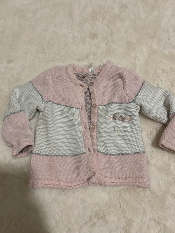 🧸 Gilet chaud Orchestra doublé polaire - Taille 18 mois TBE