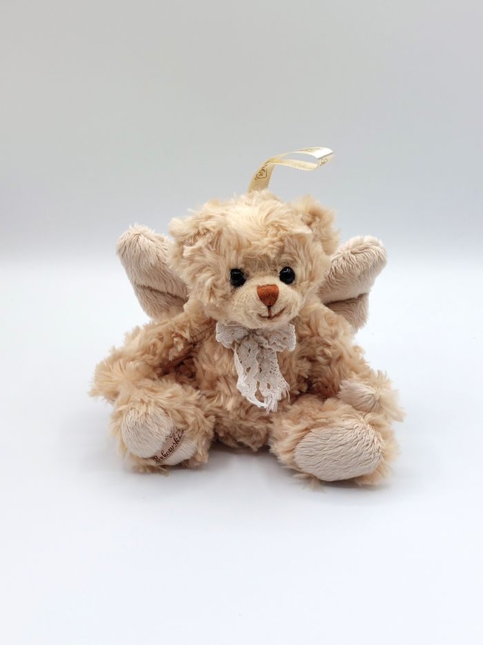 Petite peluche ours ailes d’ange BUKOWSKI beige doudou de collection environ 15 cm