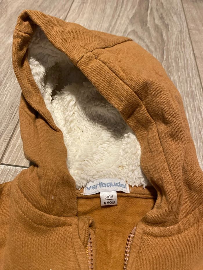 Sweat à capuche garçon 6 mois Verbaudet - photo numéro 2