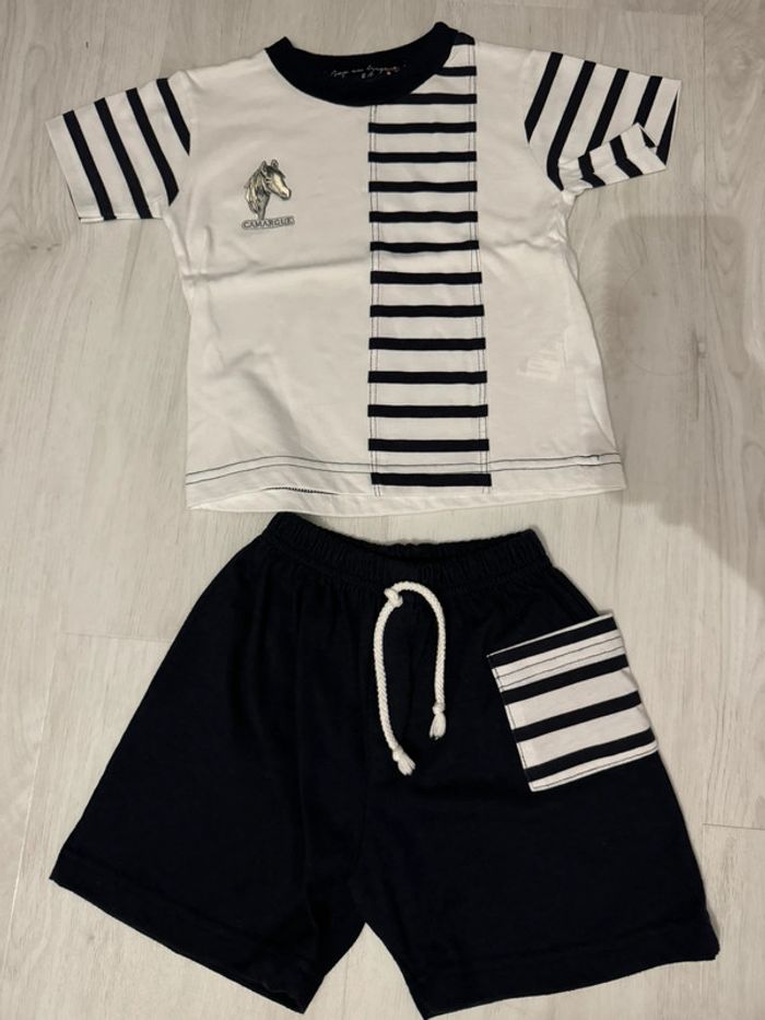 Ensemble cap au large Camargue 2 ans