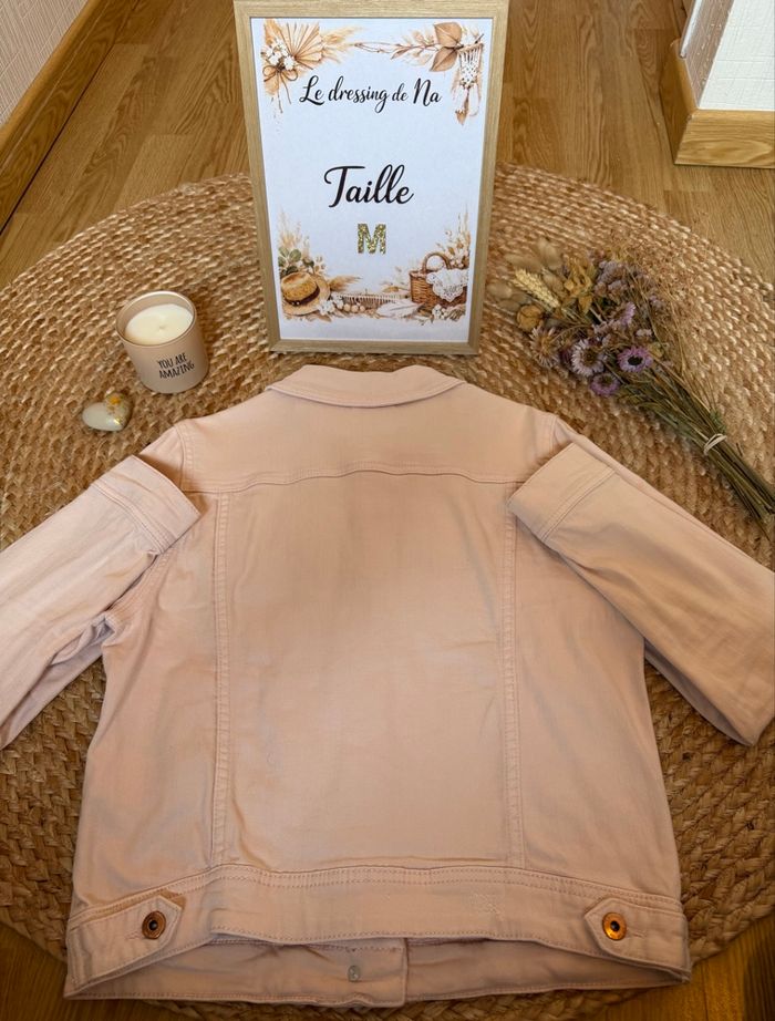 🌸 Veste en jean rose poudrée 🌸 - photo numéro 3