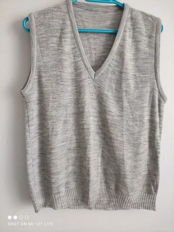 Débardeur gris chiné