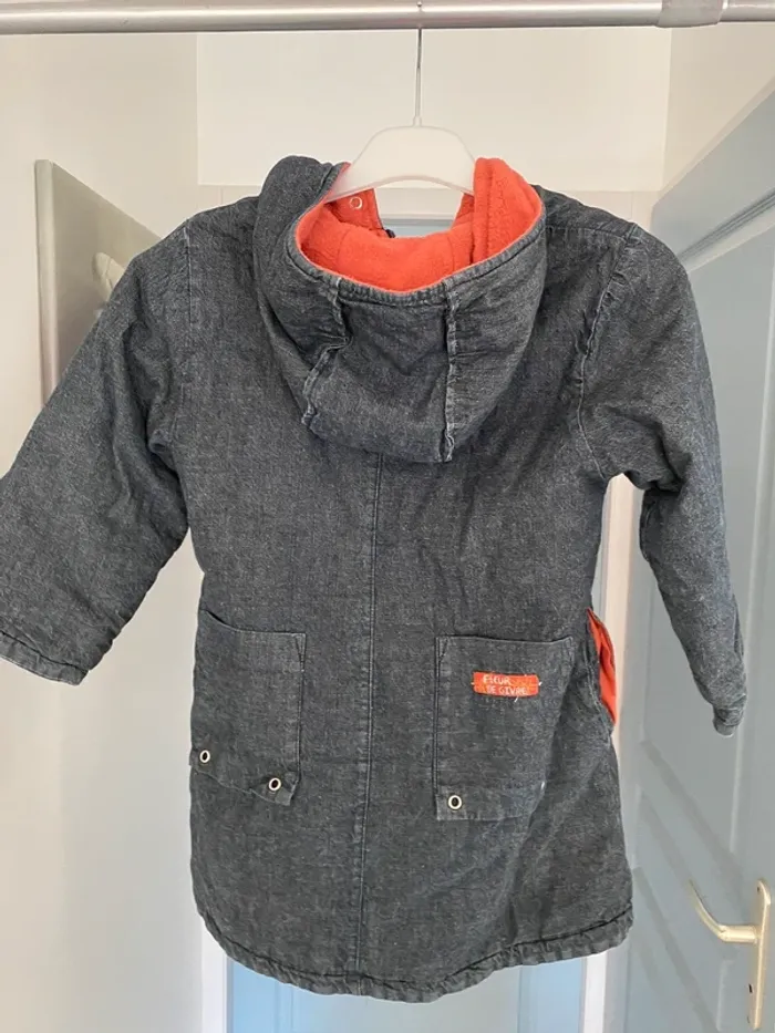 Manteau Marese bleu gris avec polaire intérieure taille 6 ans - photo numéro 2