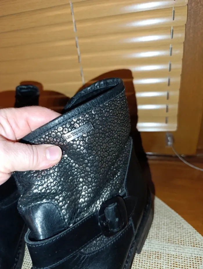 Jolies bottes en cuir véritable les Tropéziennes taille 38 - photo numéro 6