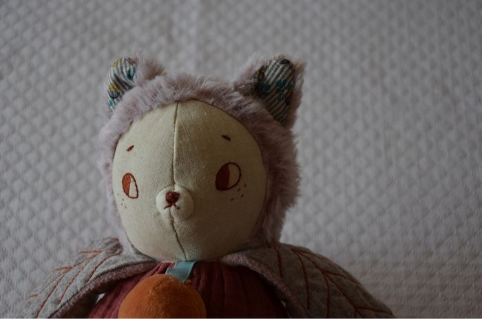 DOUDOU POUPEE CHAT GIBOULEE * MOULIN ROTY * 1739. - photo numéro 2