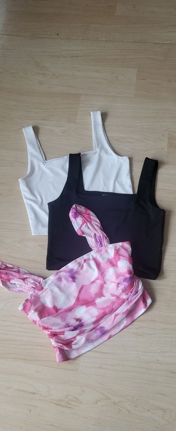 lot de 3 tops courts