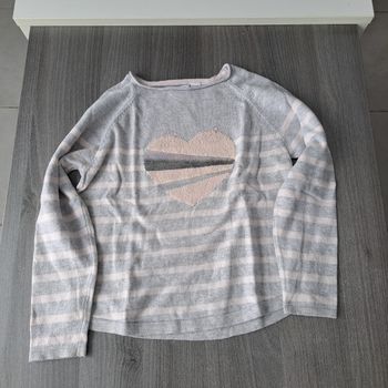 Pull coeur fille