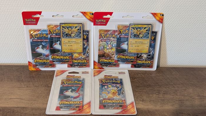 Lot Cartes Pokémon " 2 Tripacks+ 2 Blisters EV08 - Étincelles Déferlantes" - photo numéro 3