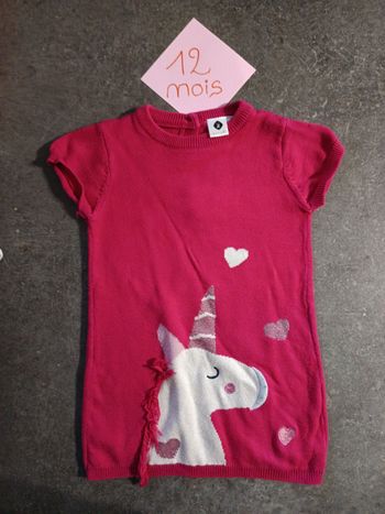 Robe pull licorne 12 mois