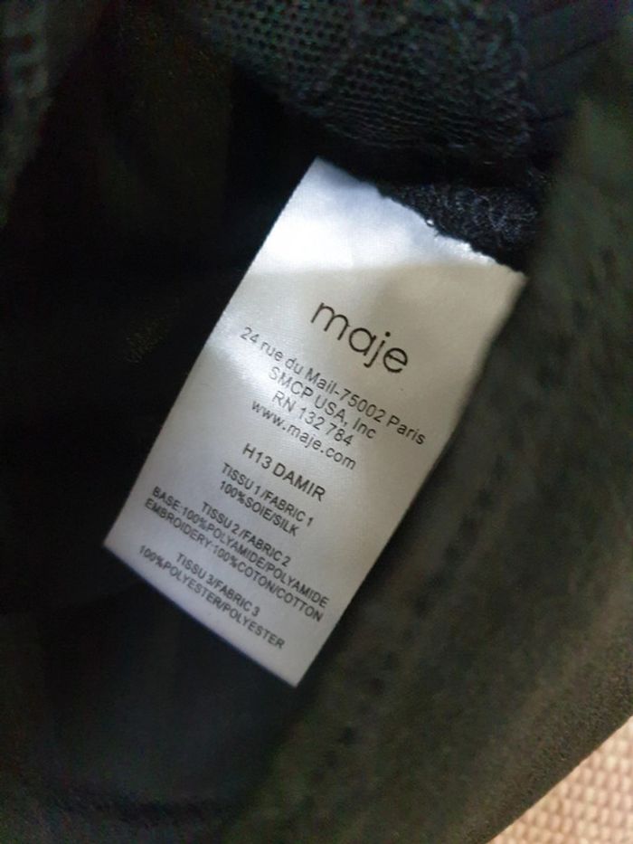 Haut Top Debardeur 100% Soie Maje Taille 2 - photo numéro 2