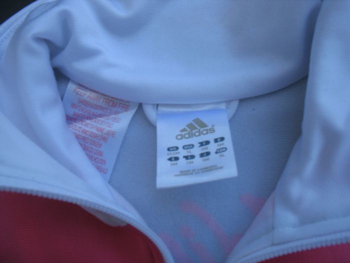 VESTE DE JOGGING BLANCHE ET ROSE FILLE "ADIDAS" - 14 ANS - n°01 - photo numéro 6