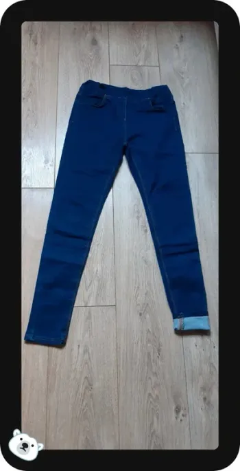 Pantalon tregging vertbaudet bleu 14 ans état neuf