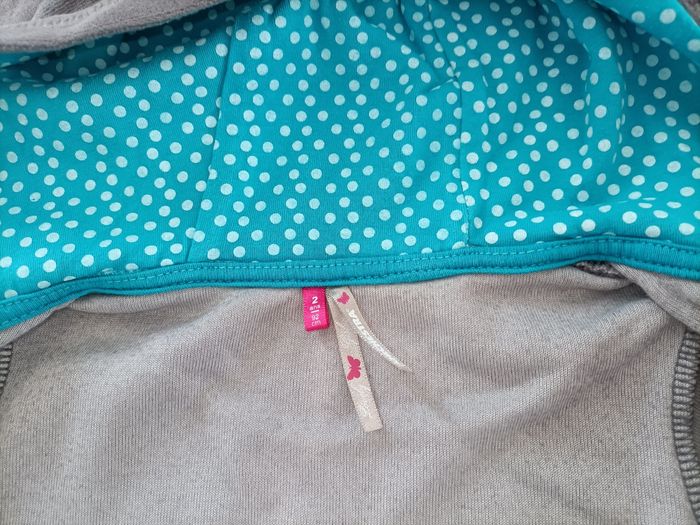 Gilet zippé orchestra 2 ans marron et turquoise - photo numéro 7