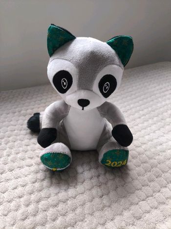 Peluche raton laveur 22 cm