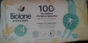 Couches neuves Biolane Taille 4. Lot de 3 paquets de 44 couches