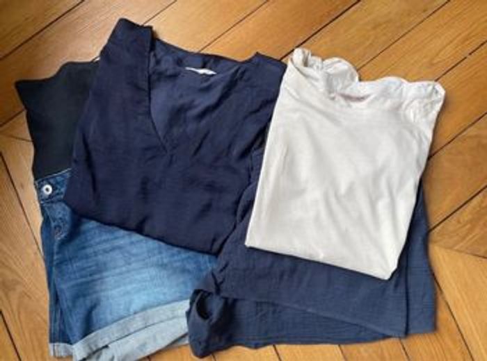 Ensembles Vêtements de grossesse short & t-shirt - photo numéro 4