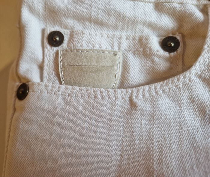 Jeans blanc  droit taille 34 , marque April 77 - photo numéro 2