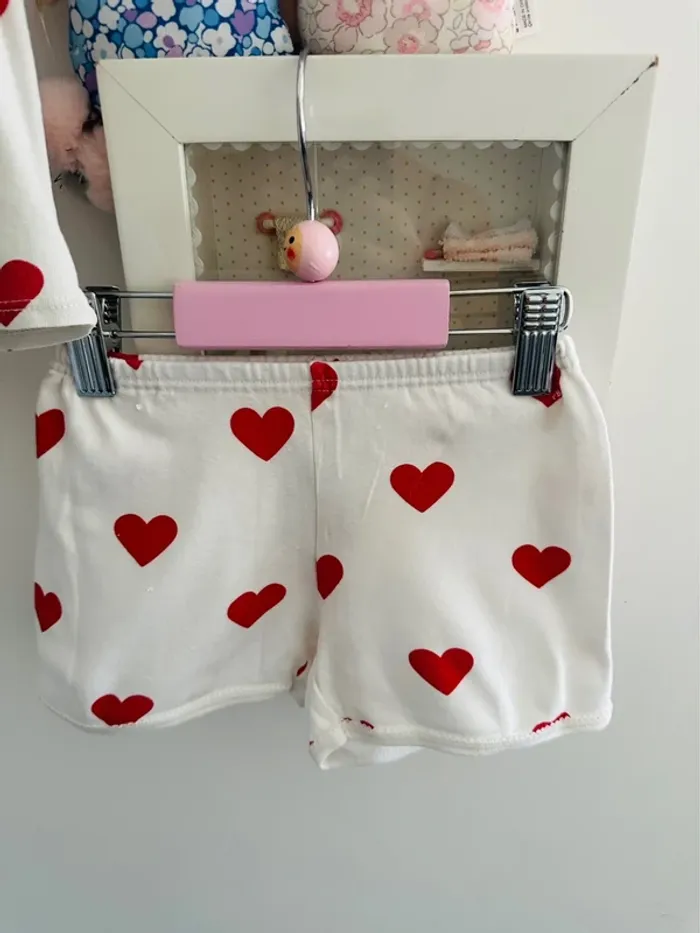 Pyjama deux pièces cœurs PB - photo numéro 2