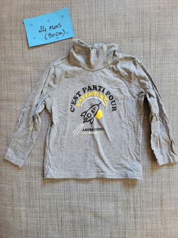 Tshirt  col roulé 24 mois