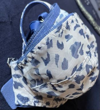 Soutien gorge beige & bleu 90 D NEUF