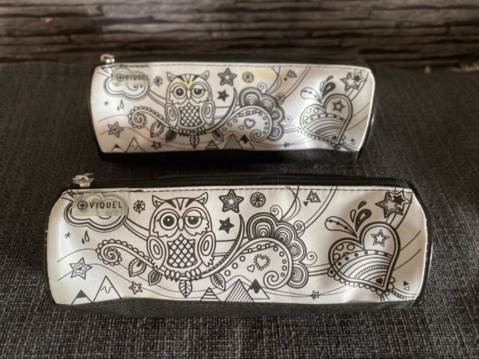 Lot de 2 trousses chouette Viquel