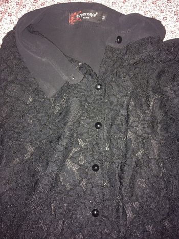 Chemise dentelle noire