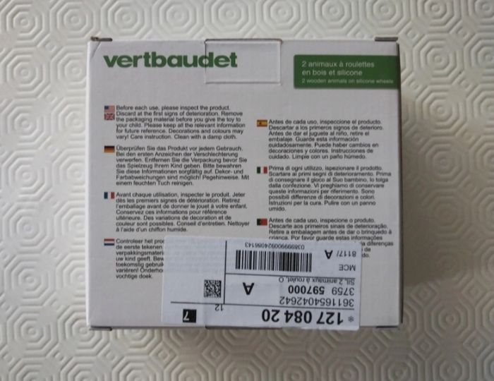 Animaux à roulettes Vertbaudet - neuf - photo numéro 2
