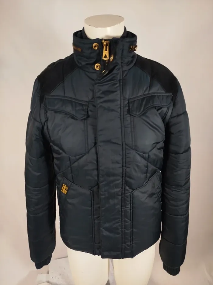 Manteau court G-Star Raw - Doudoune bleu marine - Homme XS A259