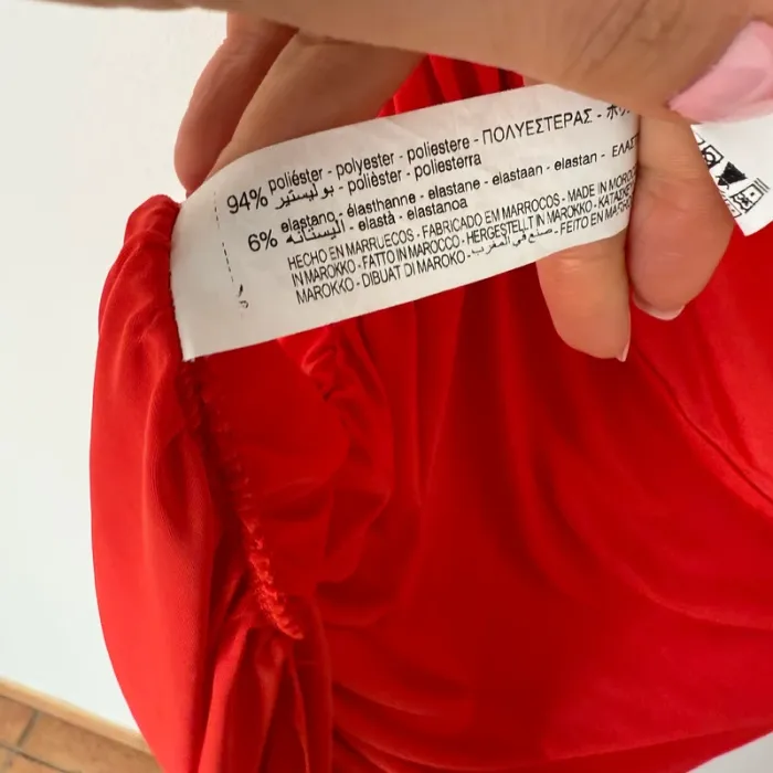 Robe rouge asymétrique Zara tbe Taille M - photo numéro 8