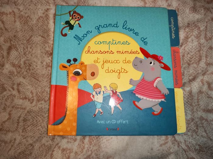 Mon grand livre de comptines avec cd
