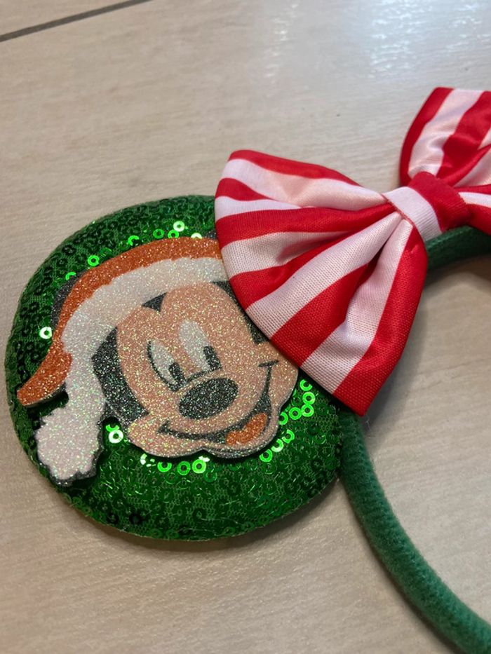 Serre tête oreille de Mickey et minnie à sequin, paillettes - photo numéro 2