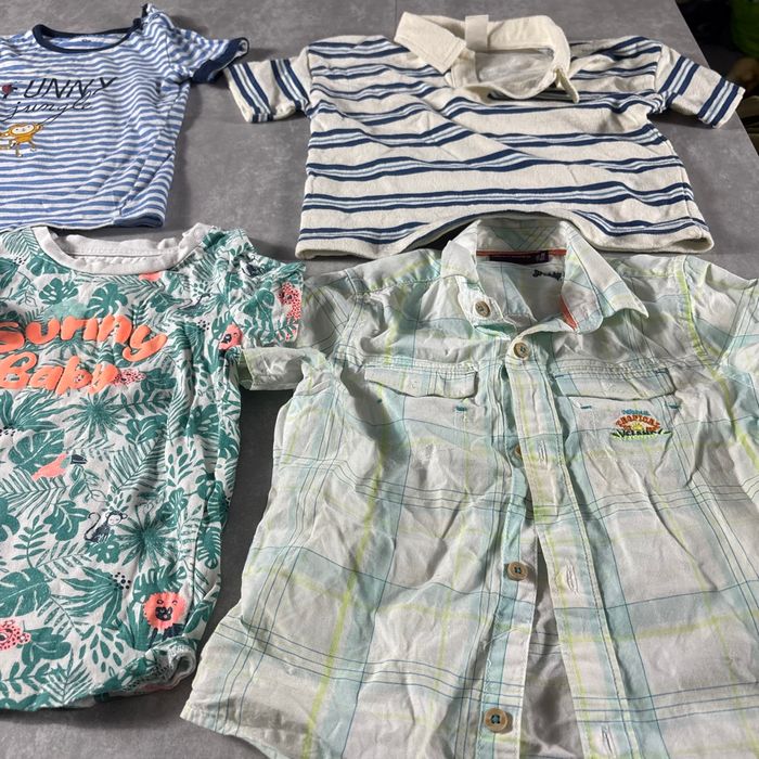 Lot 6 t-shirt haut taille 23-24 mois - photo numéro 3