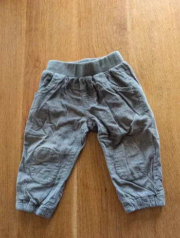 Pantalon velours 18 mois gris garçon
