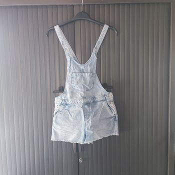 Salopette short bleu blanchi Zara girls 11/12ans