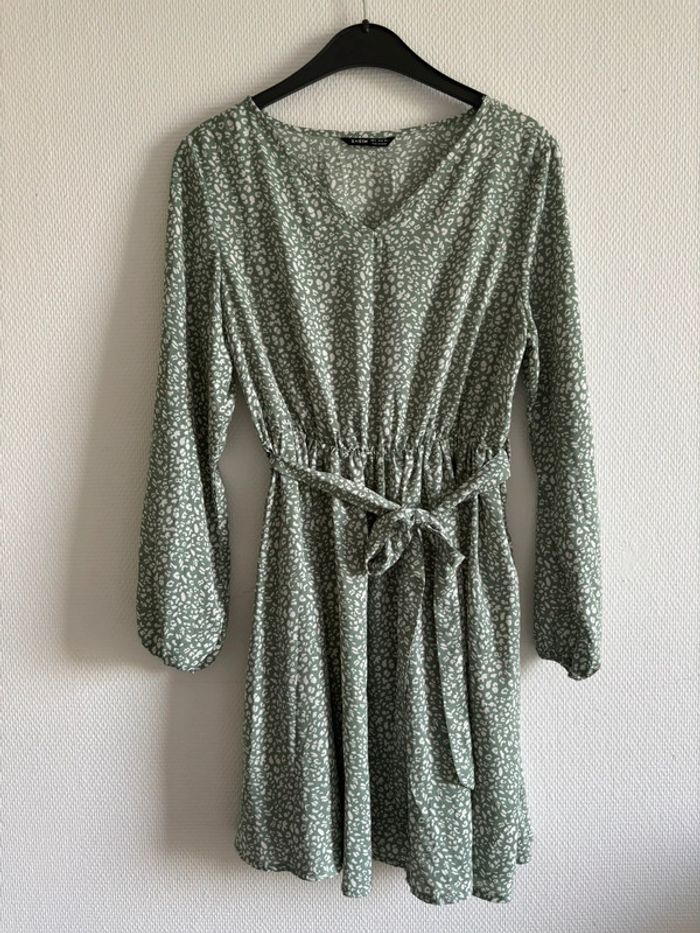 Robe fluide verte sauge