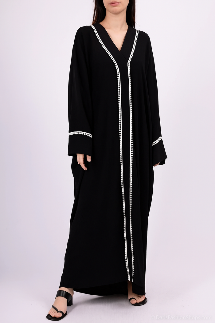 Abaya en jazz, Robe longue fluide et légère