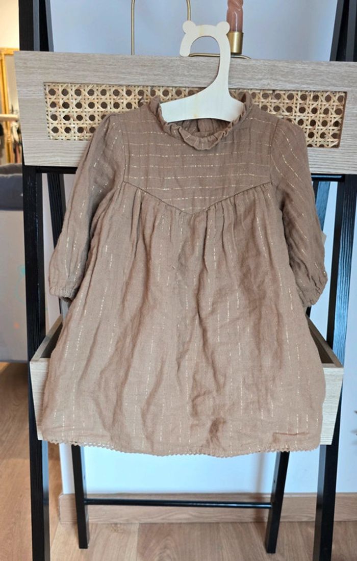 Robe marron doré Kiabi