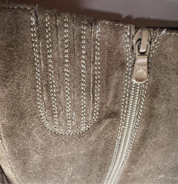 Botte à talon en daim nero giardini - photo numéro 10