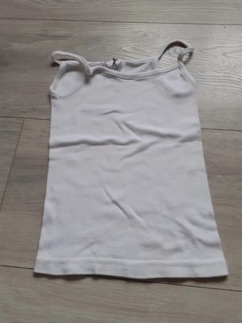 Chemisette blanche à bretelles Palomino, taille 2 ans