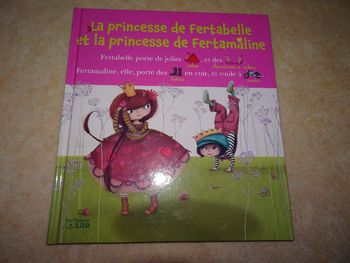 Livre la Princesse de Fertabelle avec mots illustrés par des images