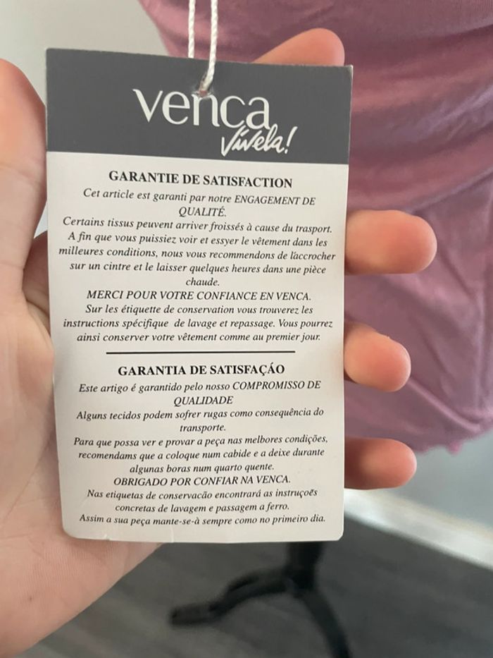 TEE shirt manche courte taille 38/40 marque venca neuf - photo numéro 4
