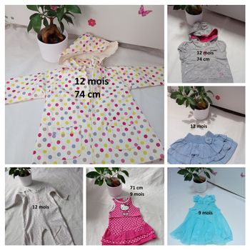 lot 13 articles 9/12 mois fille