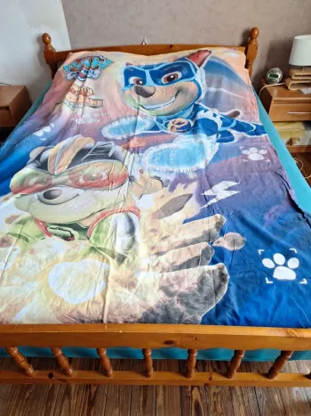 Housse de couette pat patrouille lit 1 personne